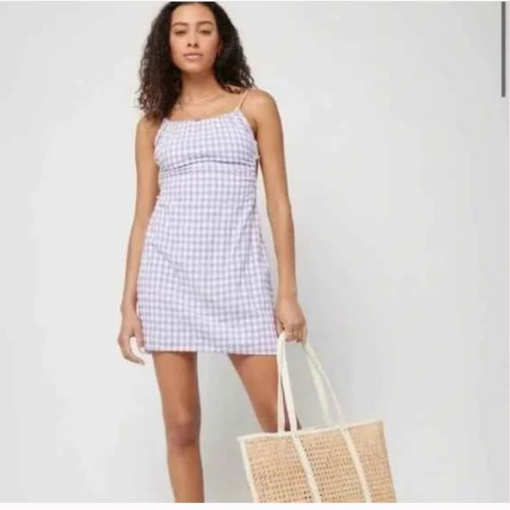 L*Space Anika dress plaid lilac